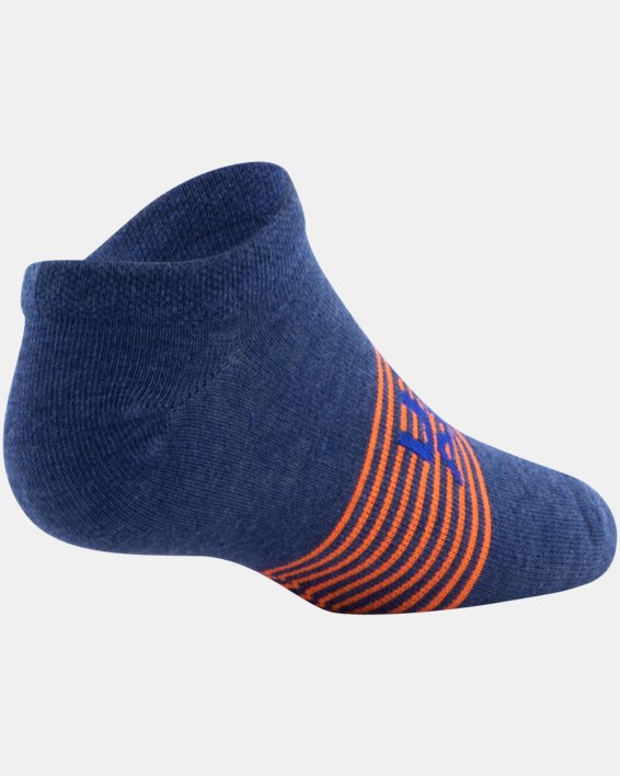 Boys' UA Essential Lite No-Show Socks 6-Pack, Blue, pdpMainDesktop image number 3